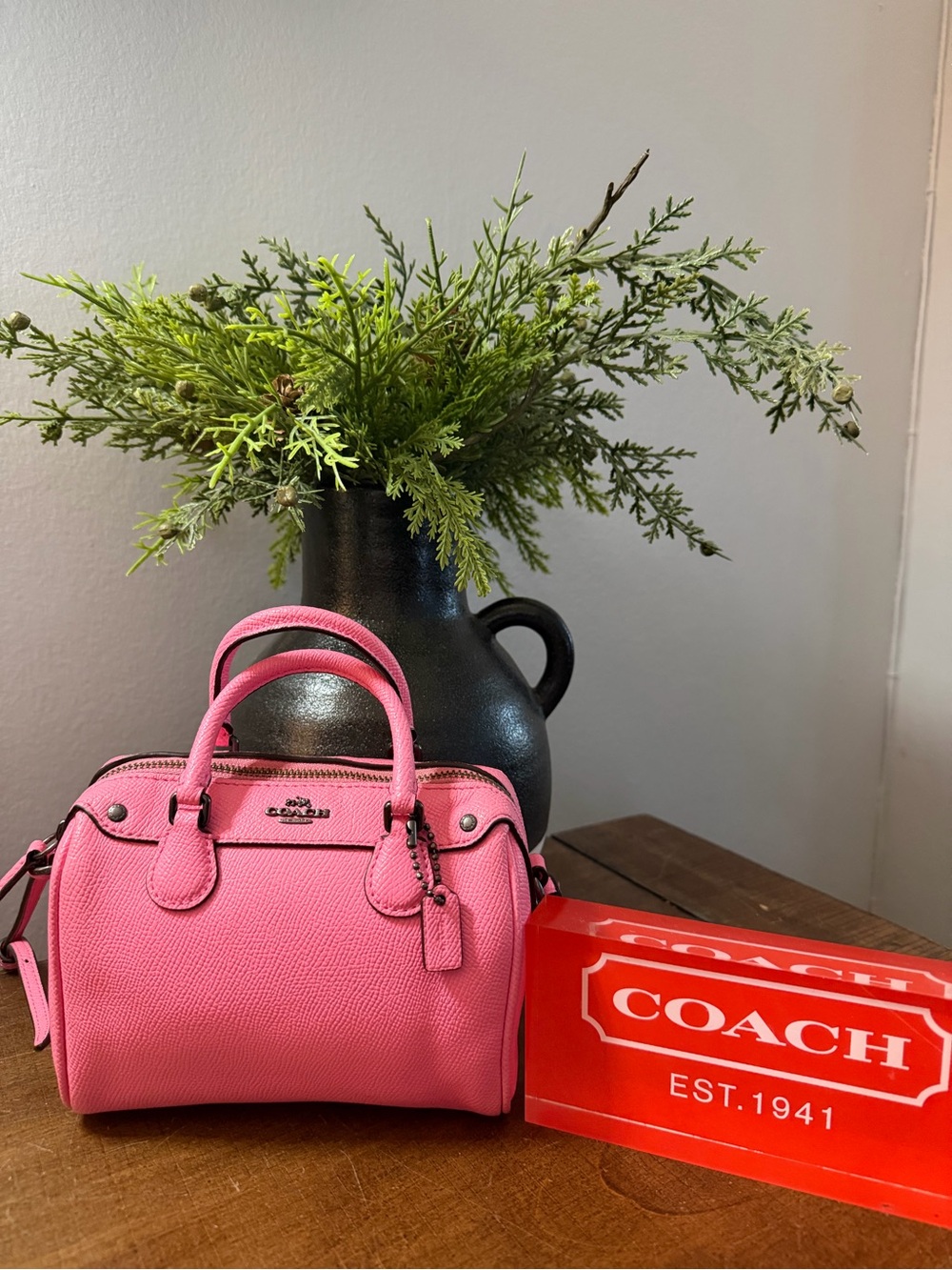 Coach Mini Bennet Pink Satchel